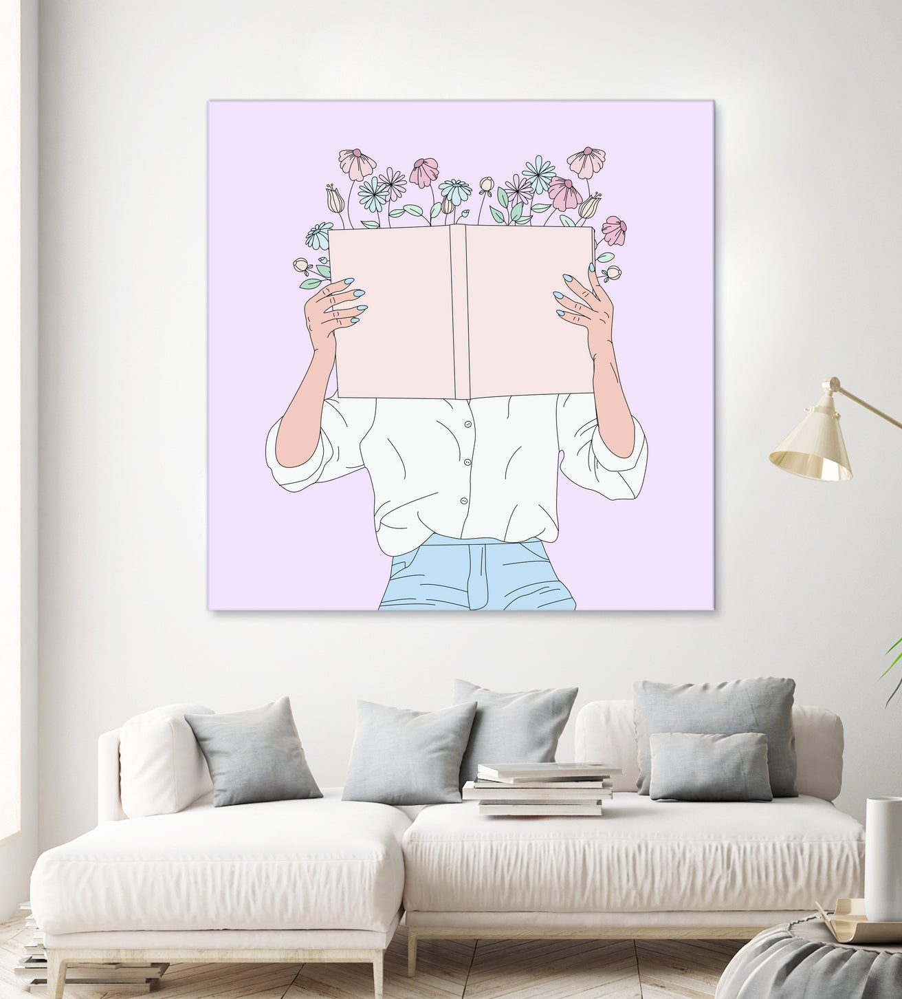 Read All About It by Natalie Label on GIANT ART - fuchsia digital painting