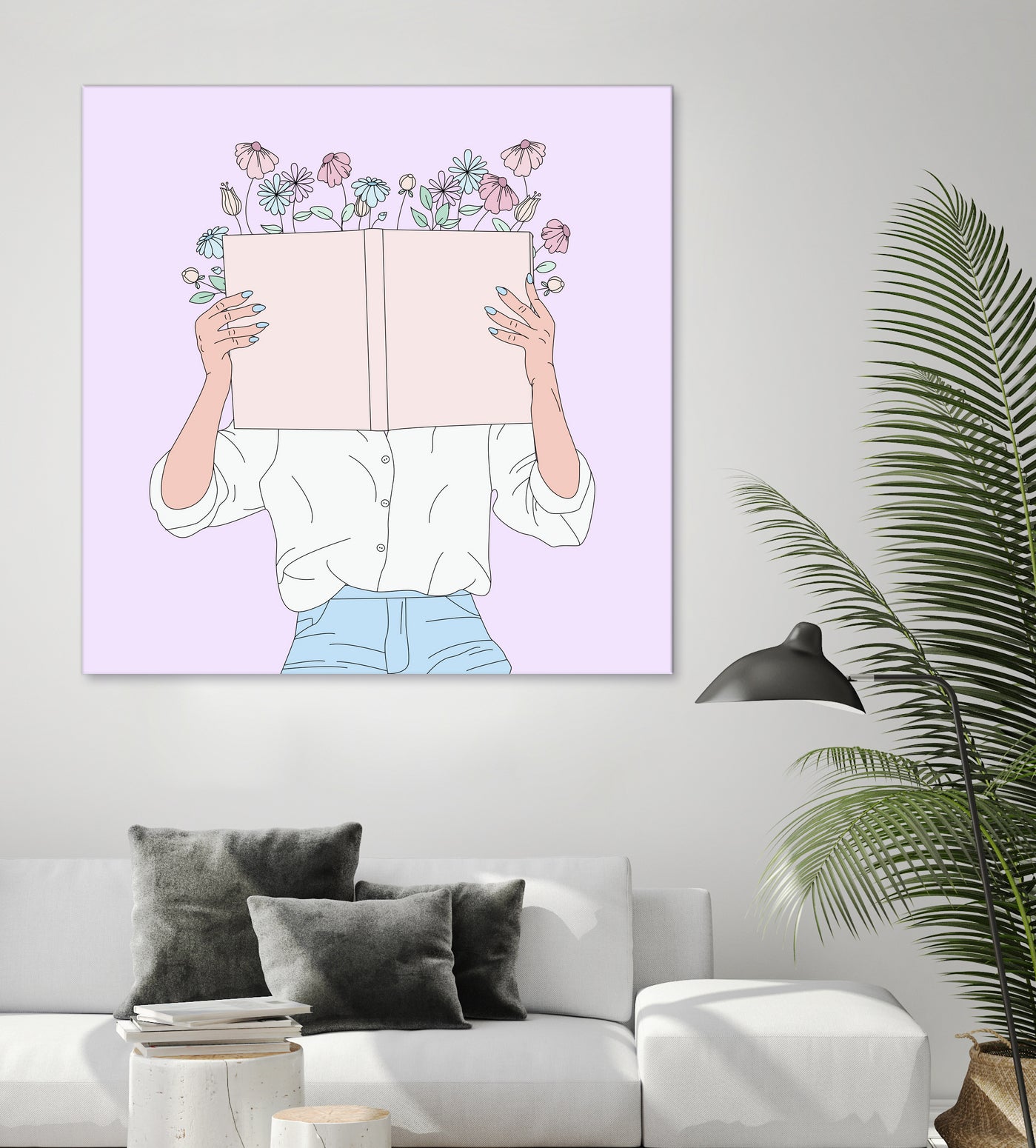 Read All About It by Natalie Label on GIANT ART - fuchsia digital painting