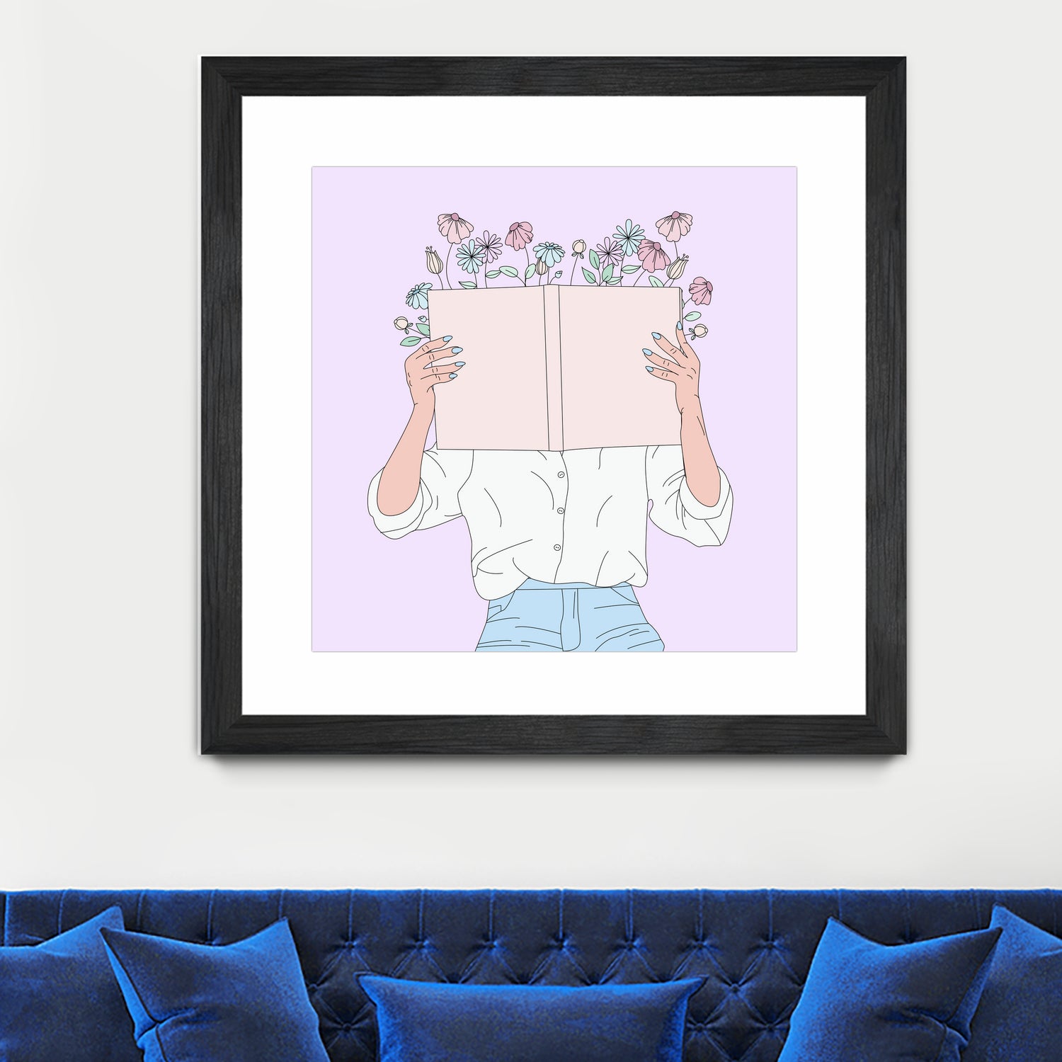 Read All About It by Natalie Label on GIANT ART - fuchsia digital painting