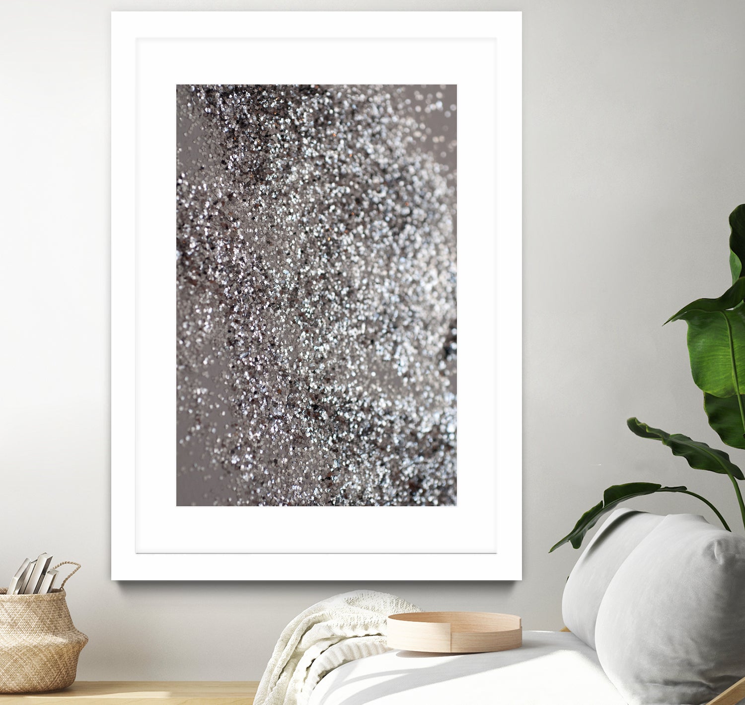 Sparkling SILVER Lady Glitter #1 #decor #art by Anita & Bella Jantz on GIANT ART - gray photo manipulation