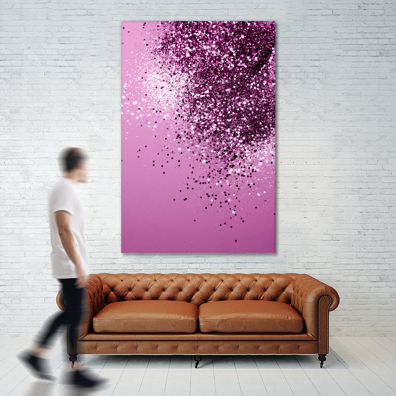 Sparkling Pink Lady Glitter #1 #shiny #decor #art by Anita & Bella Jantz on GIANT ART - pink photo manipulation