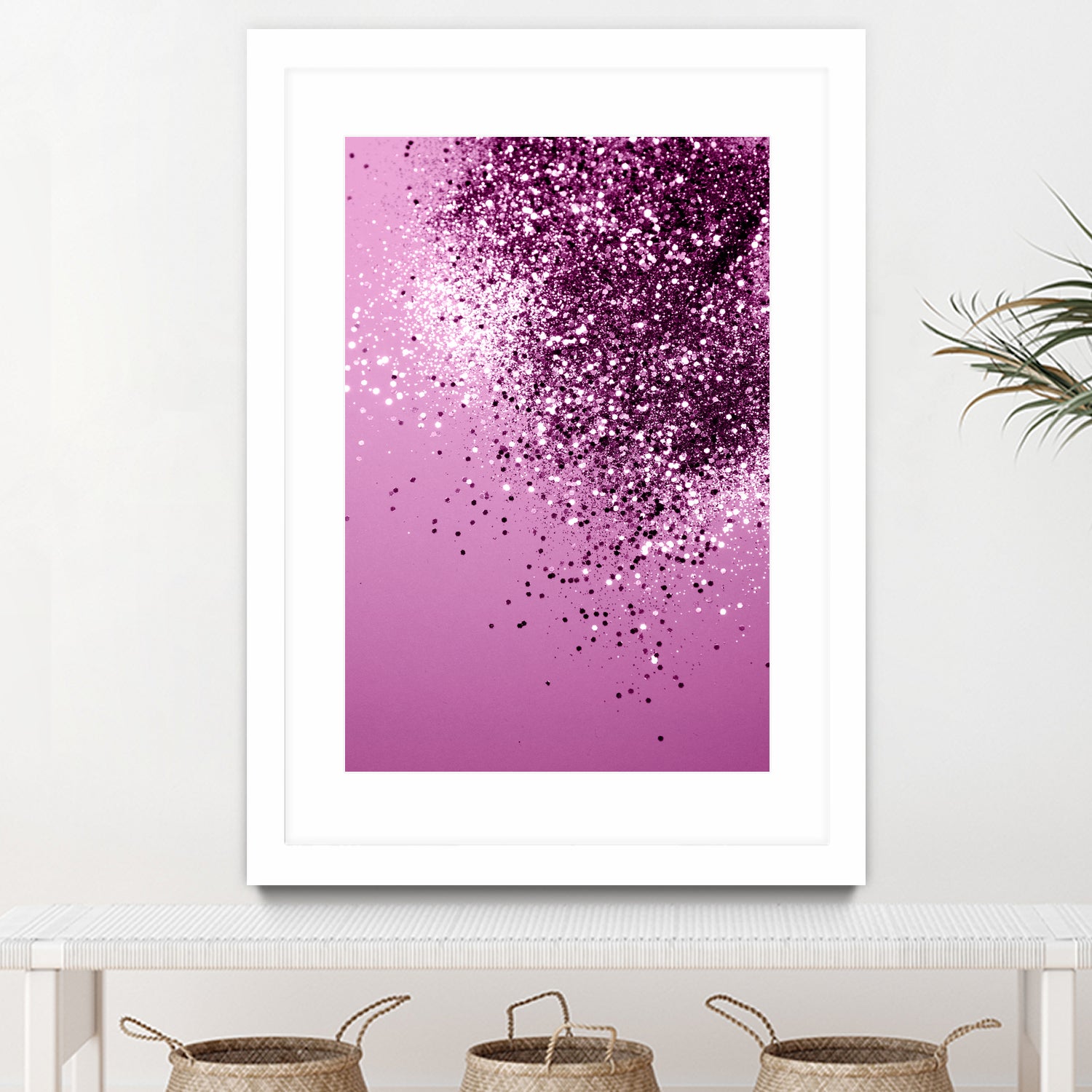 Sparkling Pink Lady Glitter #1 #shiny #decor #art by Anita & Bella Jantz on GIANT ART - pink photo manipulation