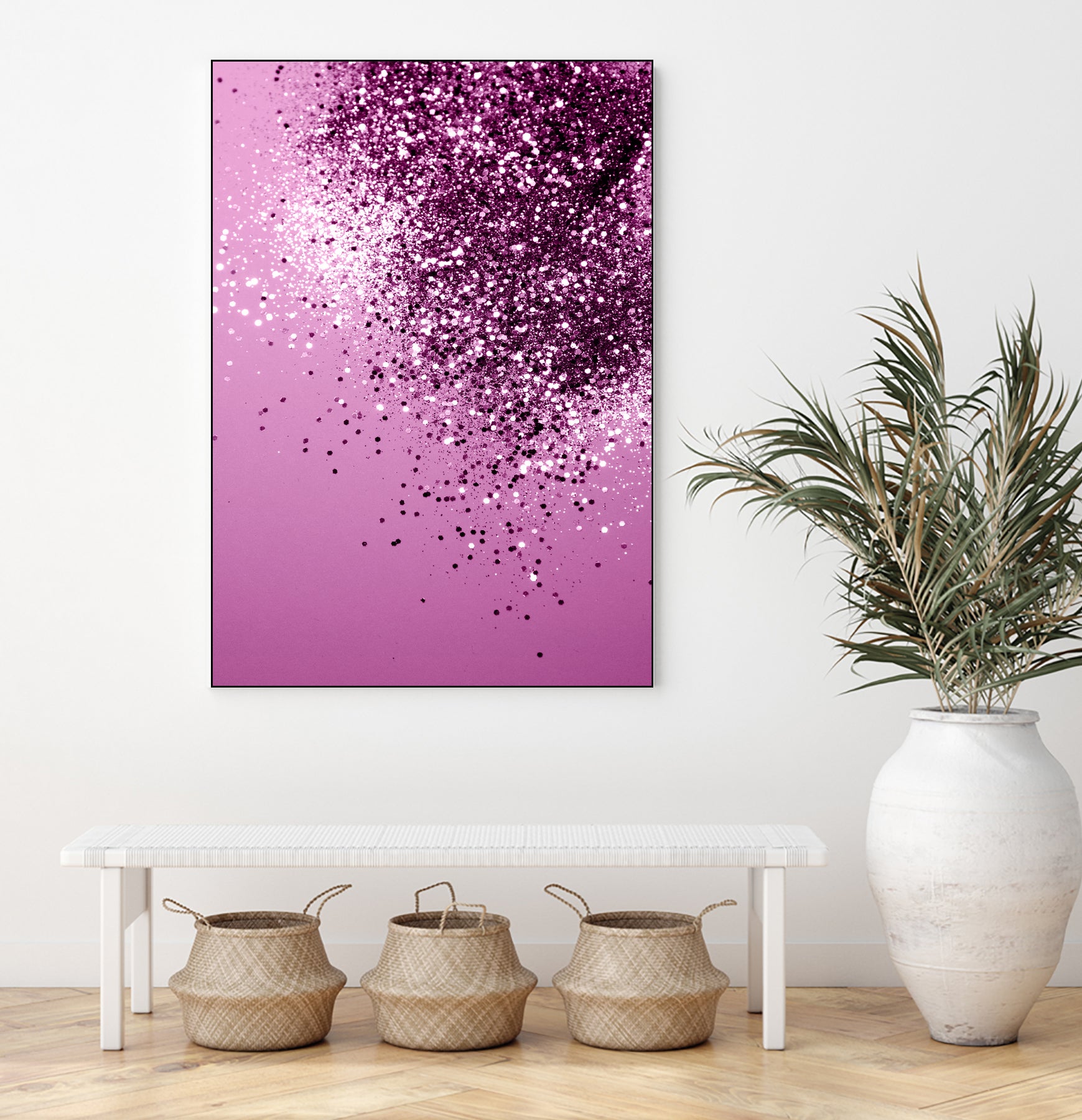 Sparkling Pink Lady Glitter #1 #shiny #decor #art by Anita & Bella Jantz on GIANT ART - pink photo manipulation