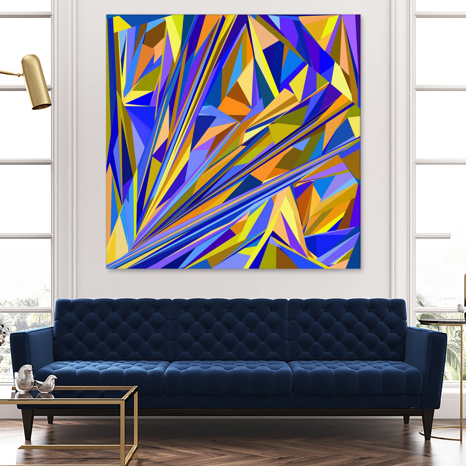 Kandinsky geometry by Dmitry Chernov on GIANT ART - orange digital drawing