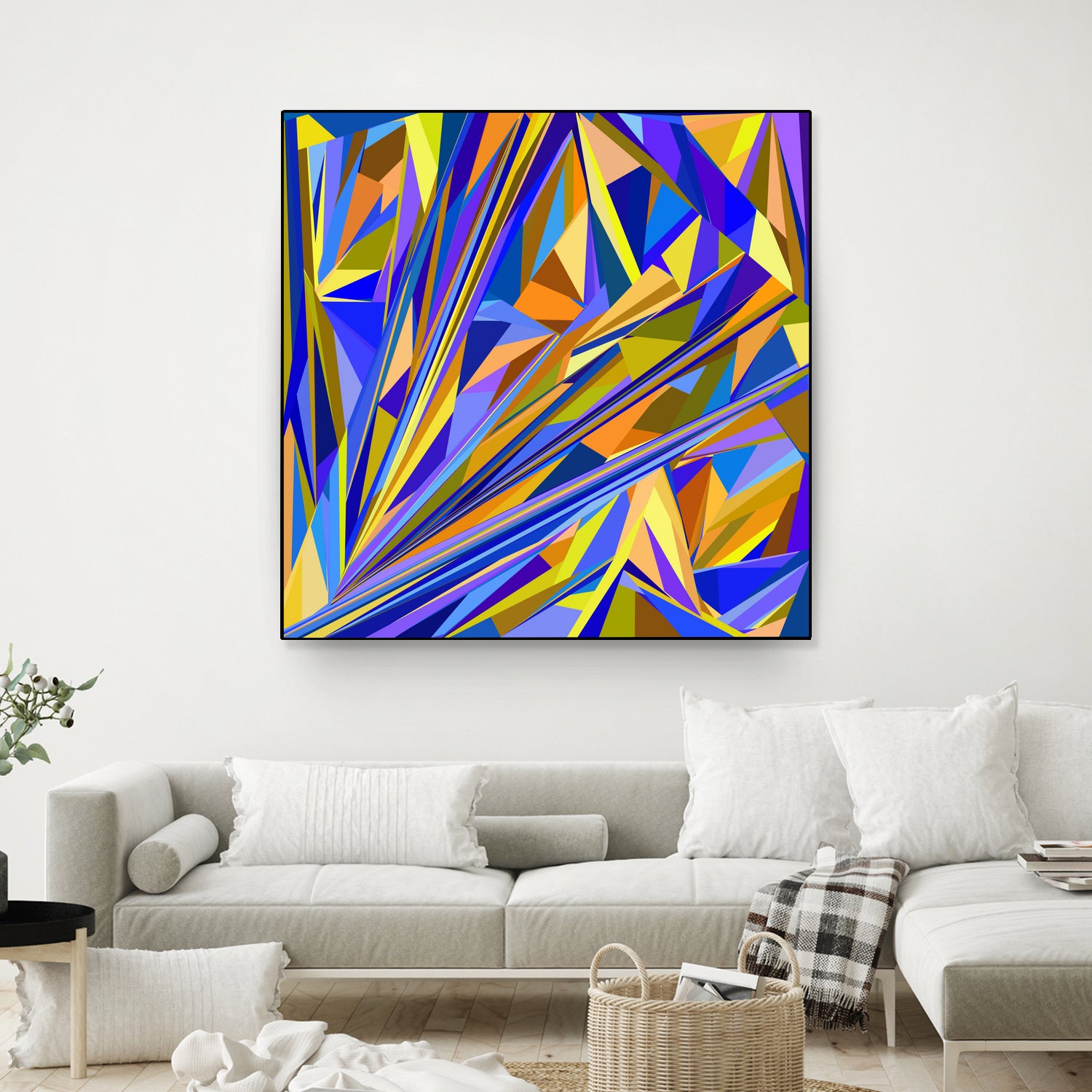 Kandinsky geometry by Dmitry Chernov on GIANT ART - orange digital drawing