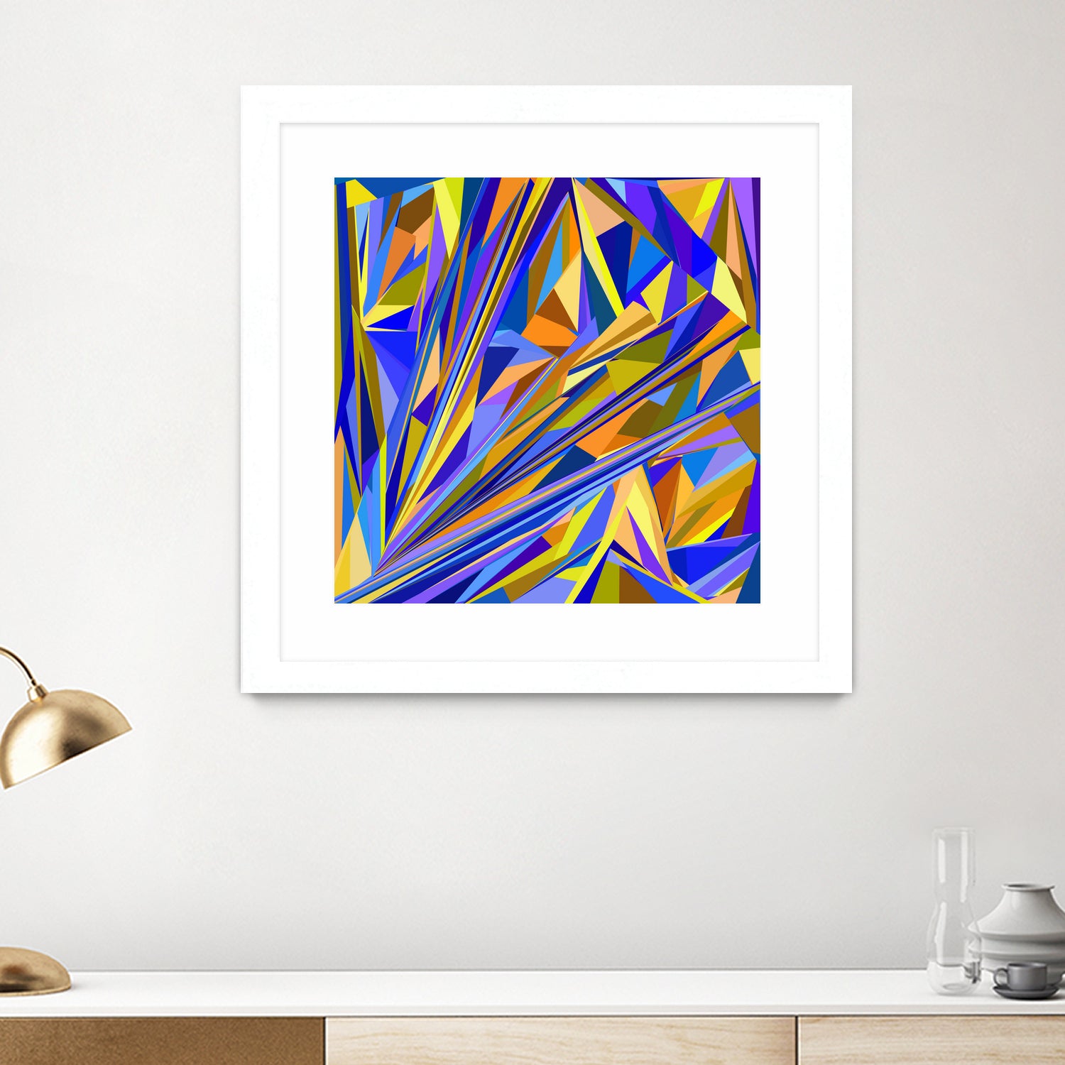 Kandinsky geometry by Dmitry Chernov on GIANT ART - orange digital drawing