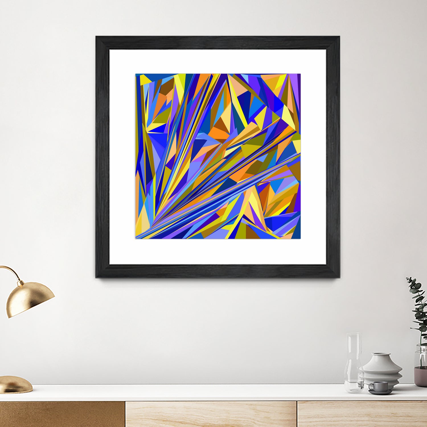 Kandinsky geometry by Dmitry Chernov on GIANT ART - orange digital drawing