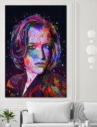 PoP Dana Scully by Alessandro Pautasso on GIANT ART - black digital painting