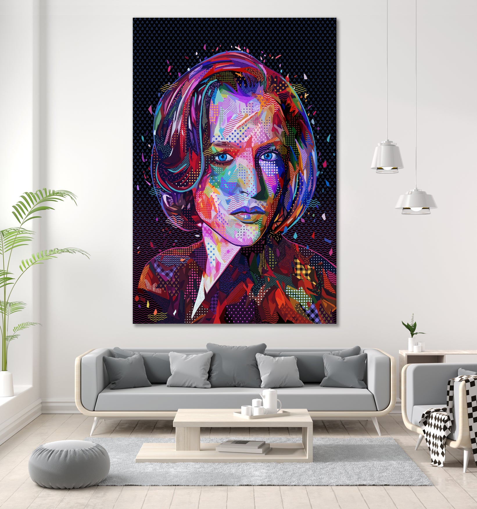 PoP Dana Scully by Alessandro Pautasso on GIANT ART - black digital painting