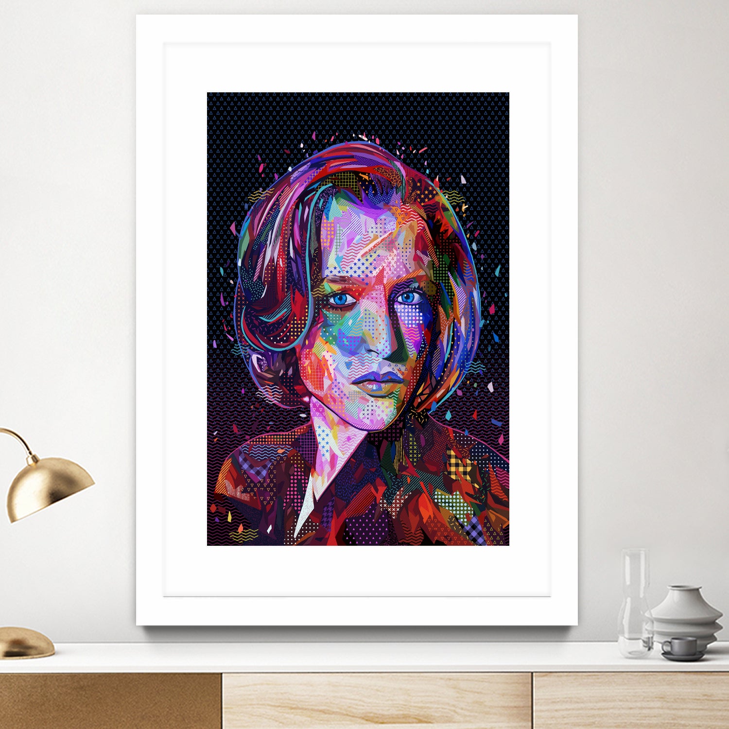 PoP Dana Scully by Alessandro Pautasso on GIANT ART - black digital painting