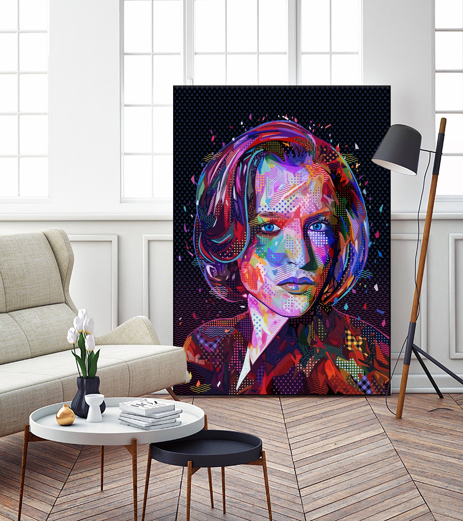 PoP Dana Scully by Alessandro Pautasso on GIANT ART - black digital painting