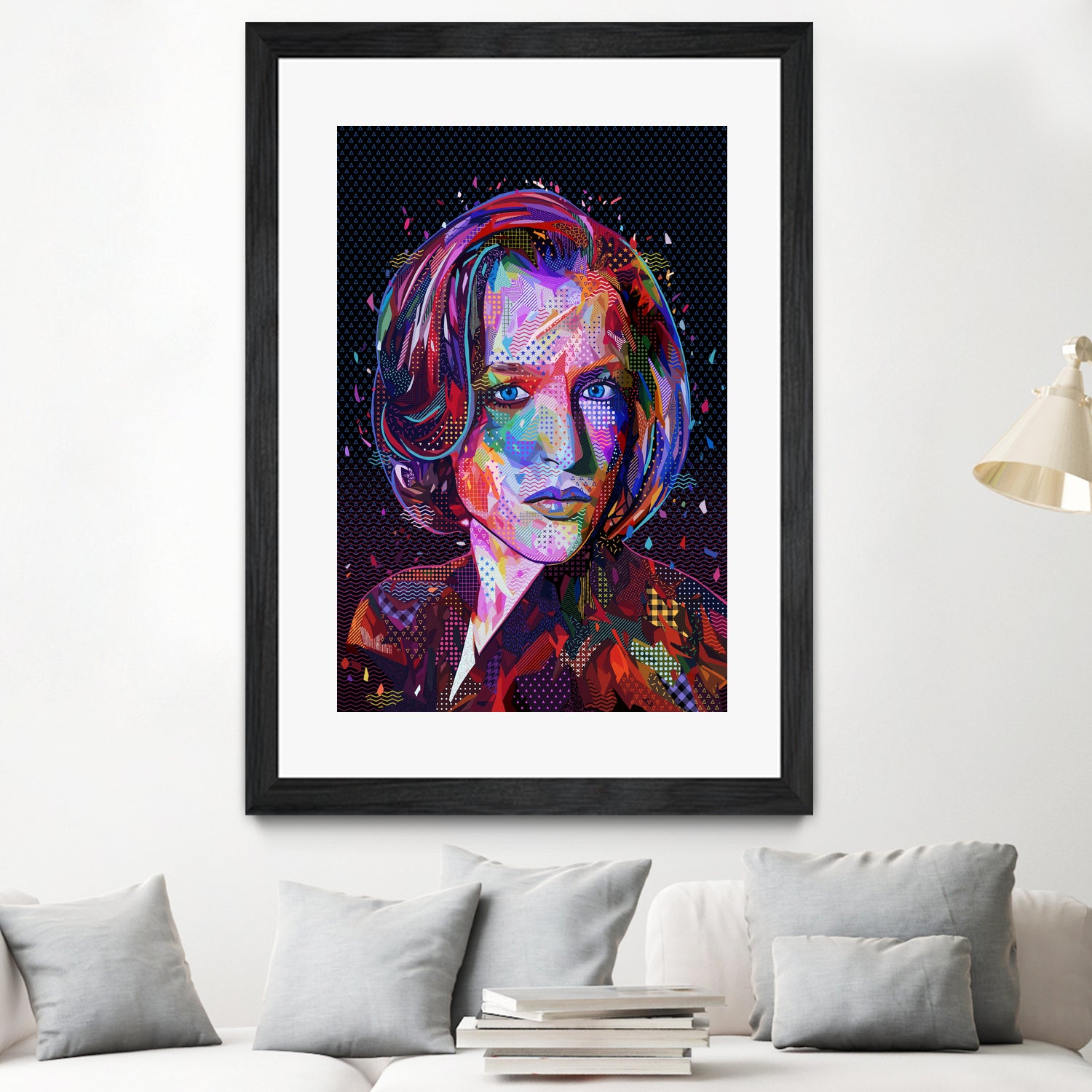 PoP Dana Scully by Alessandro Pautasso on GIANT ART - black digital painting