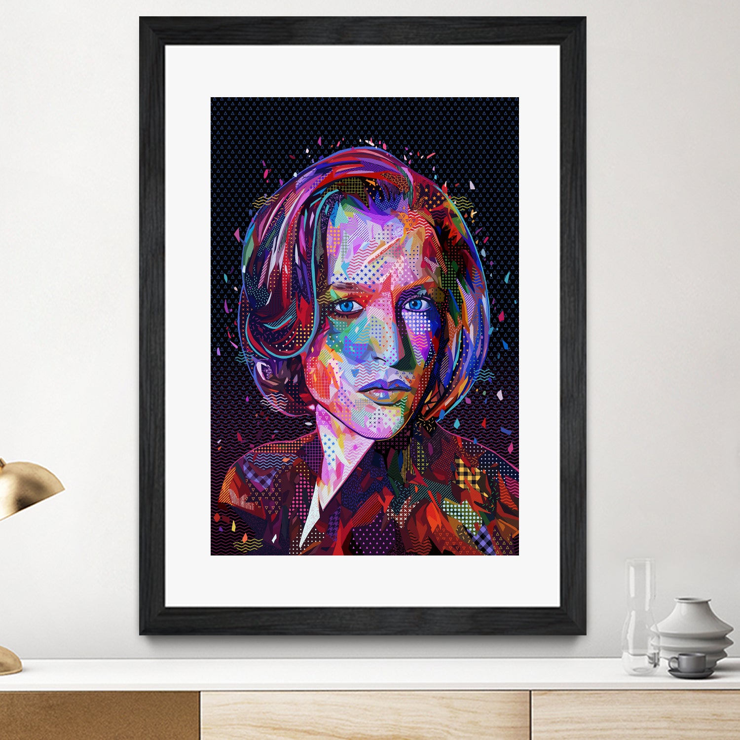 PoP Dana Scully by Alessandro Pautasso on GIANT ART - black digital painting