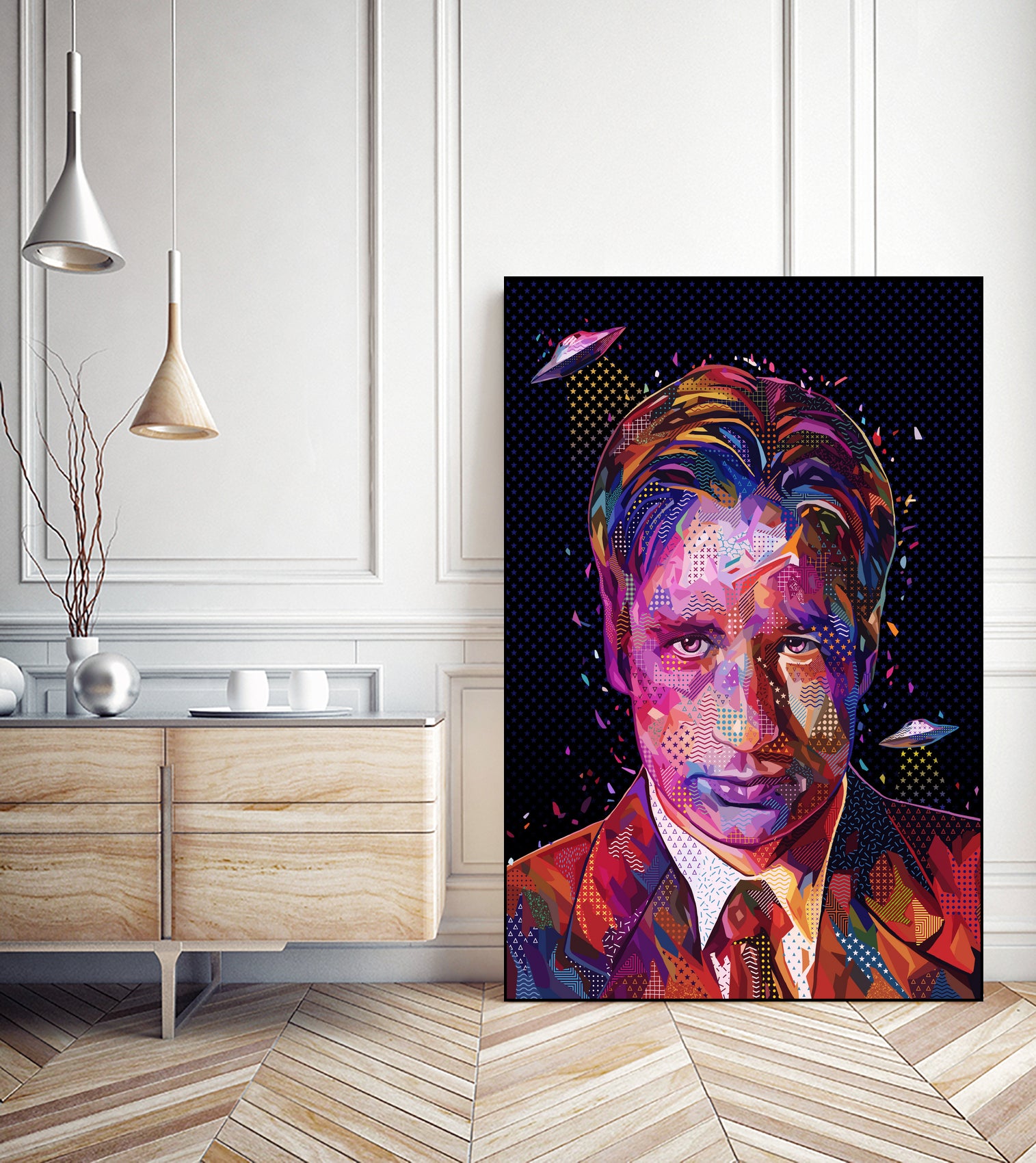 PoP Fox Mulder by Alessandro Pautasso on GIANT ART - black digital painting