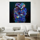 Pop Daft Punk by Alessandro Pautasso on GIANT ART - black digital painting