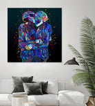 Pop Daft Punk by Alessandro Pautasso on GIANT ART - black digital painting