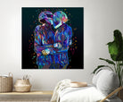 Pop Daft Punk by Alessandro Pautasso on GIANT ART - black digital painting