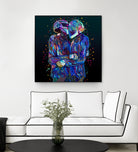 Pop Daft Punk by Alessandro Pautasso on GIANT ART - black digital painting