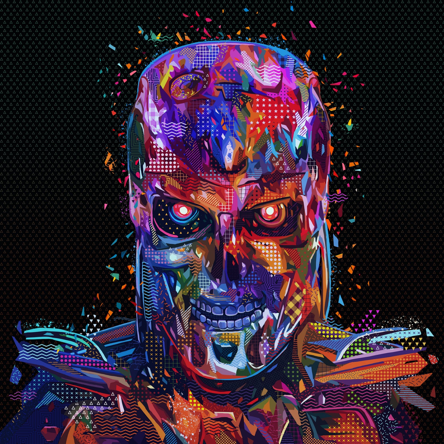 Pop Terminator by Alessandro Pautasso on GIANT ART - black digital painting