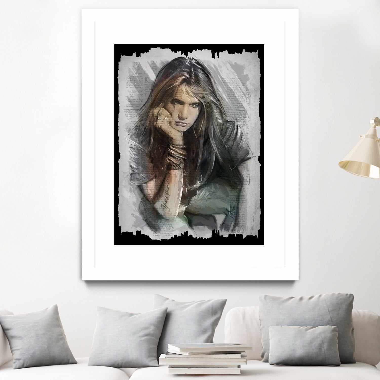 Sebastian Bach - Skid Row by Claudio Tosi on GIANT ART - blue digital painting