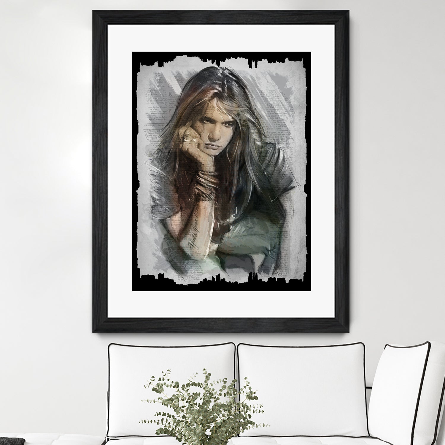 Sebastian Bach - Skid Row by Claudio Tosi on GIANT ART - blue digital painting