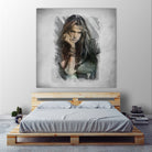 Sebastian Bach - Skid Row by Claudio Tosi on GIANT ART - blue digital painting