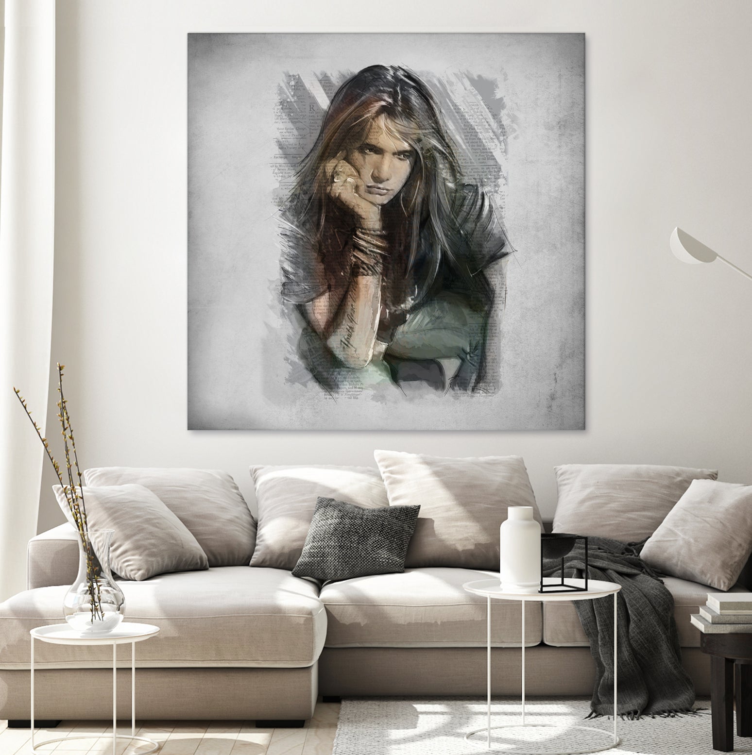 Sebastian Bach - Skid Row by Claudio Tosi on GIANT ART - blue digital painting