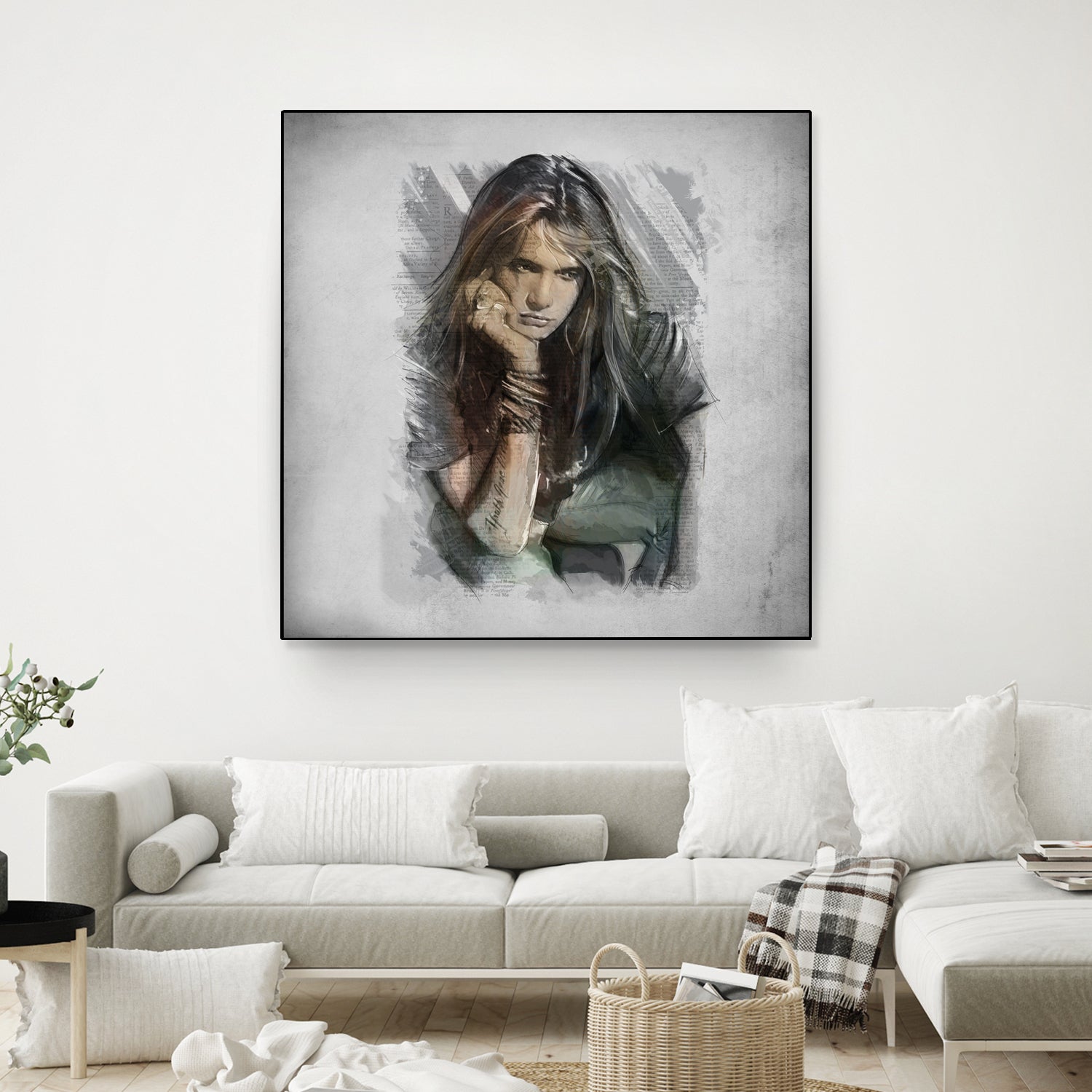 Sebastian Bach - Skid Row by Claudio Tosi on GIANT ART - blue digital painting