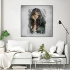 Sebastian Bach - Skid Row by Claudio Tosi on GIANT ART - blue digital painting