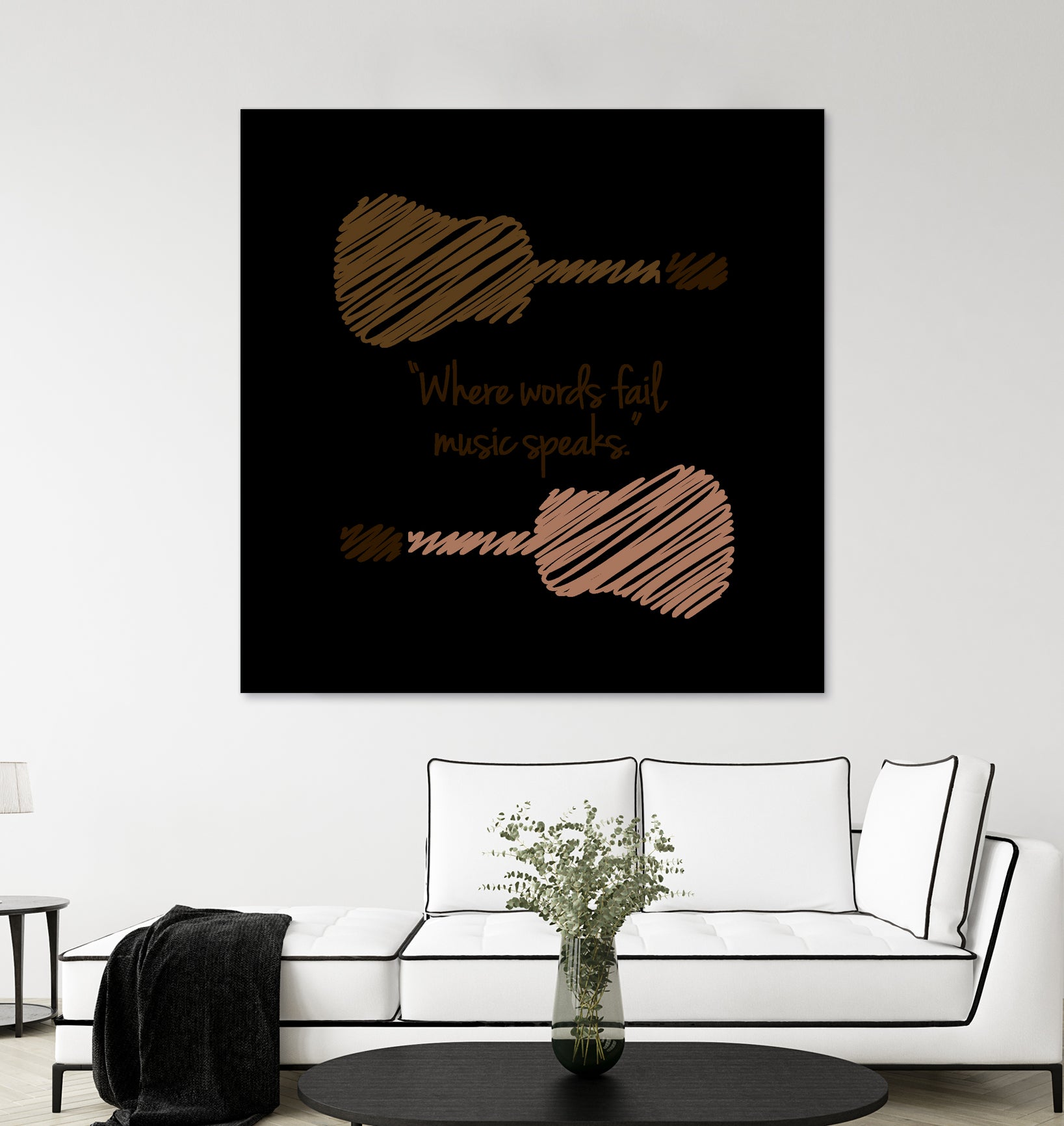 Where words fail, music speaks by Hans christian Andersen by Shawlin Mohd on GIANT ART - brown digital drawing