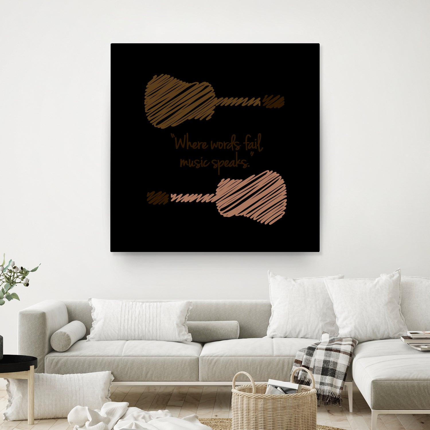 Where words fail, music speaks by Hans christian Andersen by Shawlin Mohd on GIANT ART - brown digital drawing