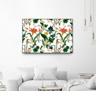 vintage floral  white by susana costa on GIANT ART - yellow photo manipulation