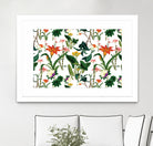 vintage floral  white by susana costa on GIANT ART - yellow photo manipulation