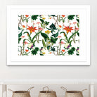 vintage floral  white by susana costa on GIANT ART - yellow photo manipulation