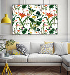 vintage floral  white by susana costa on GIANT ART - yellow photo manipulation