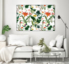 vintage floral  white by susana costa on GIANT ART - yellow photo manipulation