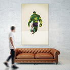 Girl Smash by Jason Ratliff on GIANT ART - green digital painting