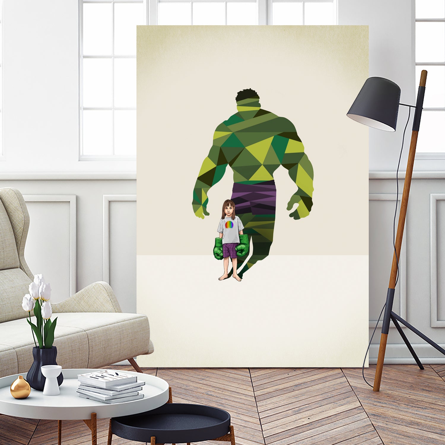 Girl Smash by Jason Ratliff on GIANT ART - green digital painting