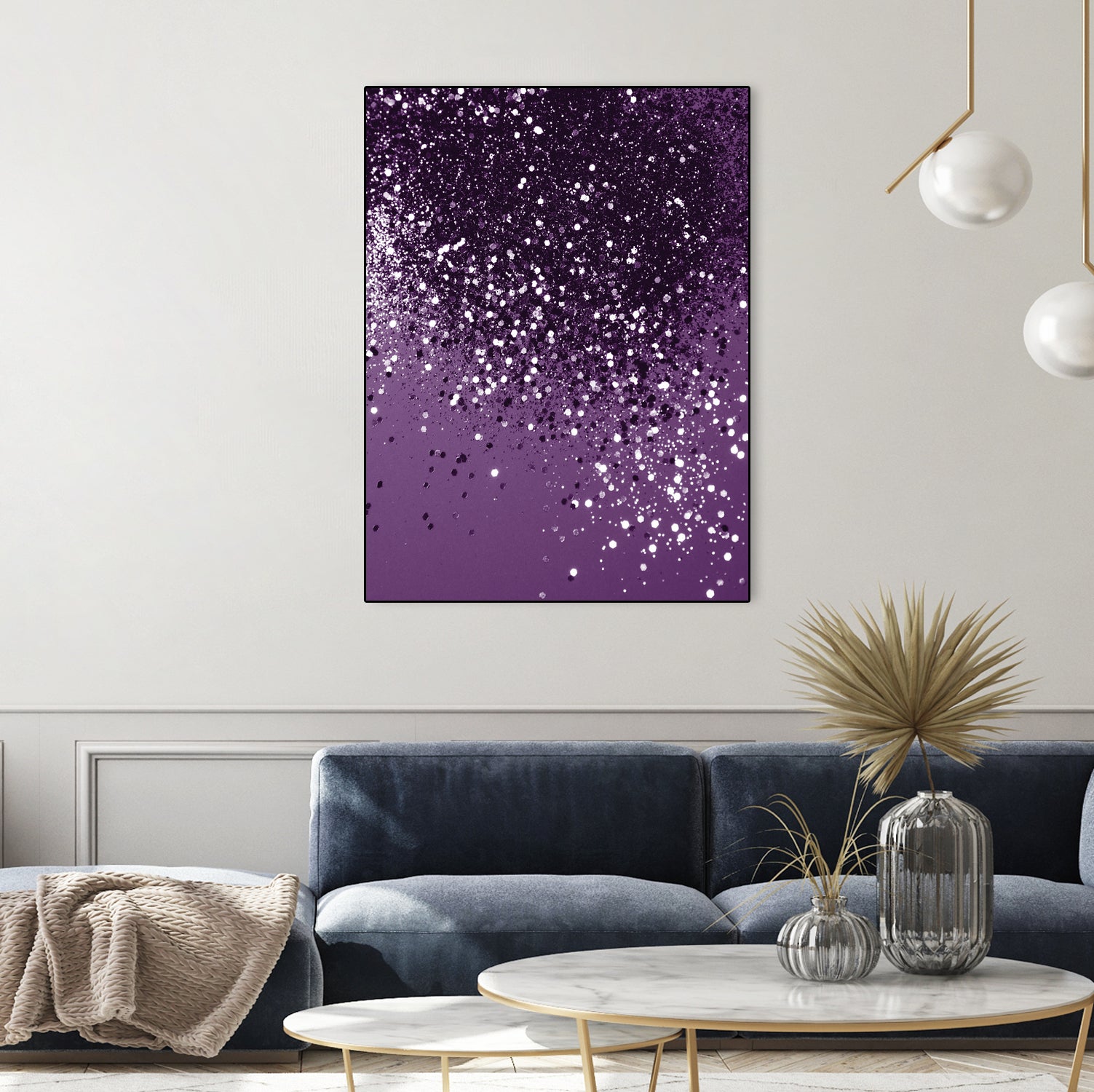 PURPLE Glitter Dream #1 #shiny #decor #art by Anita & Bella Jantz on GIANT ART - fuchsia photo manipulation