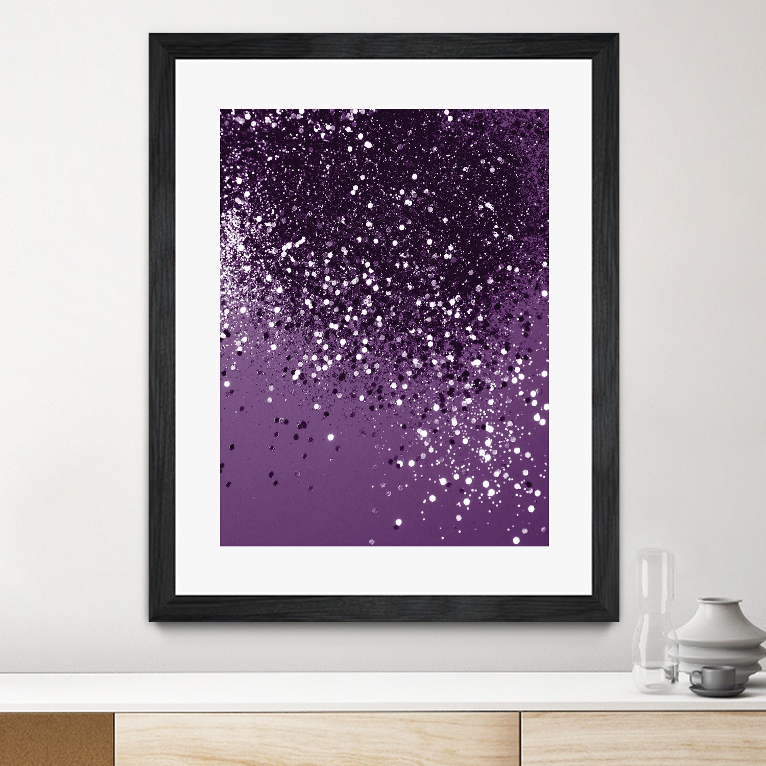 PURPLE Glitter Dream #1 #shiny #decor #art by Anita & Bella Jantz on GIANT ART - fuchsia photo manipulation