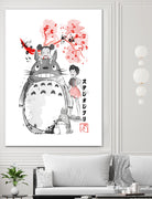 My Neighbor sumi-e by Antonio Camarena on GIANT ART - white digital painting