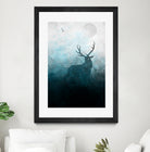 Space Stag Silhouette by Frank Donato on GIANT ART - white digital painting