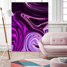 abstract waves by Haris Kavalla on GIANT ART - fuchsia photo illustration