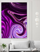 abstract waves by Haris Kavalla on GIANT ART - fuchsia photo illustration