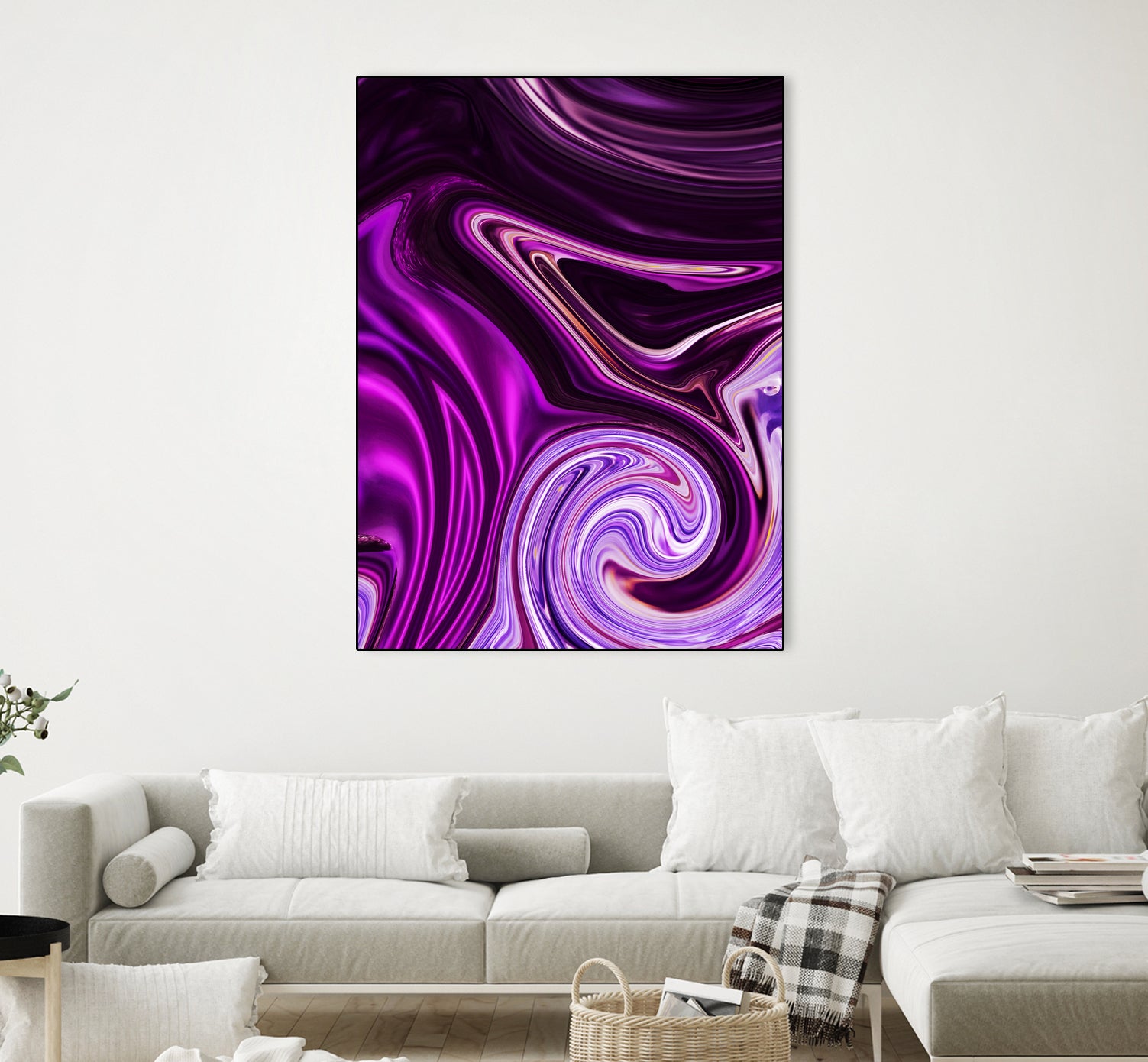 abstract waves by Haris Kavalla on GIANT ART - fuchsia photo illustration