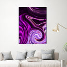 abstract waves by Haris Kavalla on GIANT ART - fuchsia photo illustration