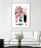 Spirited sumi-e by Antonio Camarena on GIANT ART - white digital painting