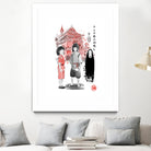 Spirited sumi-e by Antonio Camarena on GIANT ART - white digital painting