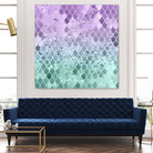 Mermaid Glitter Scales #1 #shiny #decor #art by Anita & Bella Jantz on GIANT ART - fuchsia photo illustration