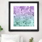 Mermaid Glitter Scales #1 #shiny #decor #art by Anita & Bella Jantz on GIANT ART - fuchsia photo illustration